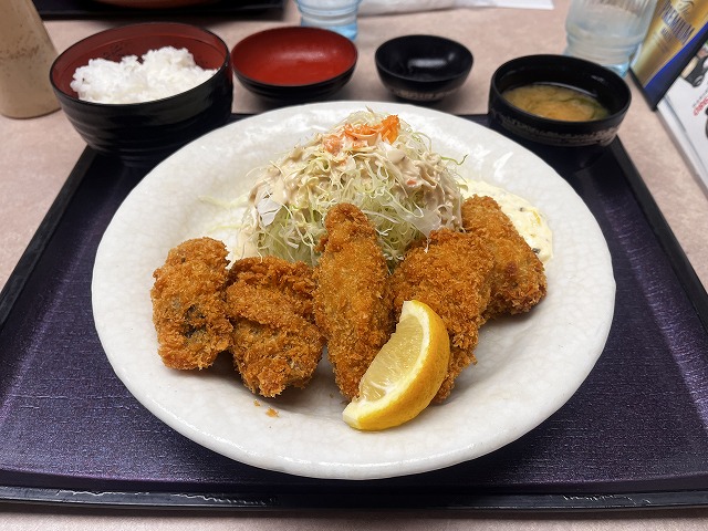 カキフライ定食